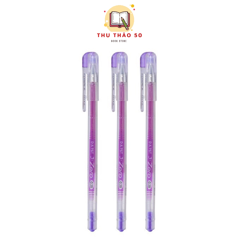 Bút bi nước zero 0.38mm đủ màu.