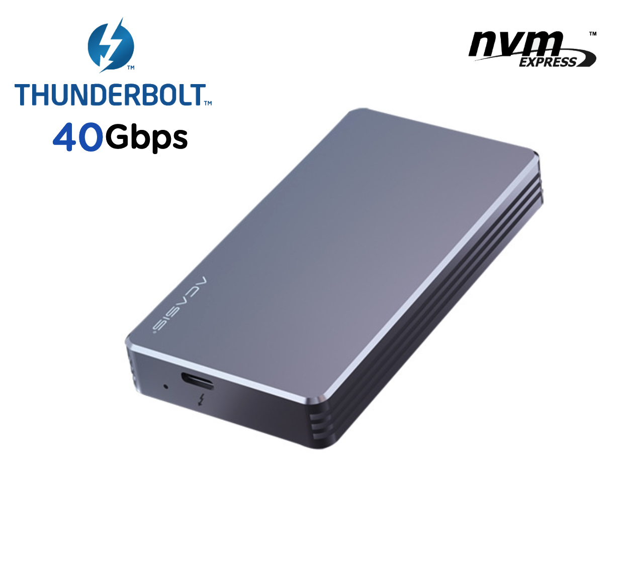 Acasis Thunderbolt NVME SSD Case External Hard Drive Aluminum Hdd
