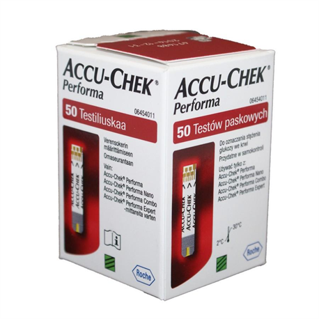 Que thử đường huyết Accu-chek Performa 50