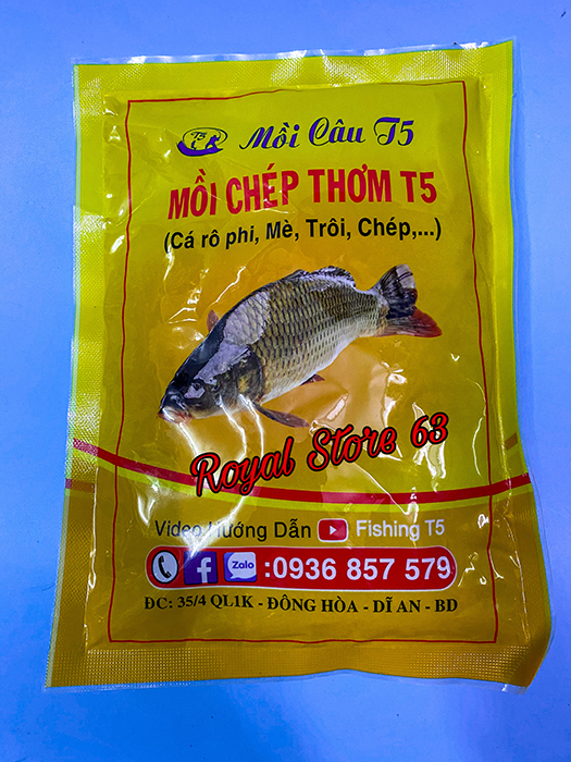 MỒI CÁM CÂU CÁ CHÉP DỊCH VỤ T5 - MỒI CÂU T5