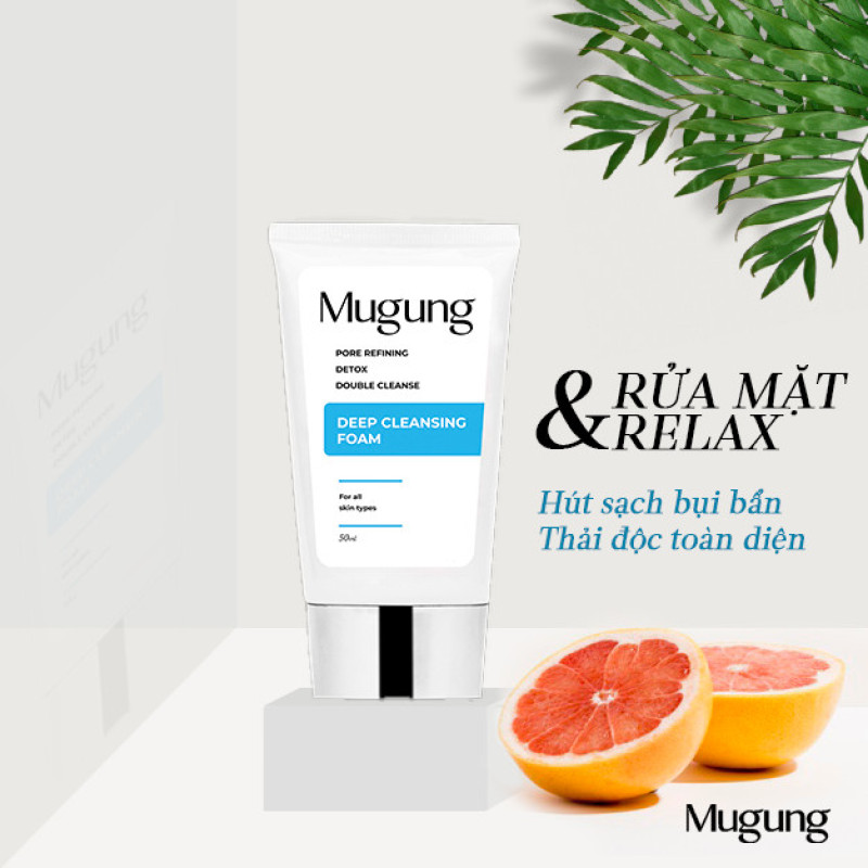 Mugung Korea Sữa Rửa Mặt làm sạch bụi bẩn,se khít lỗ chân lông trên da sạch nhờn,không khô da mặt ngăn ngừa các tác nhân gây hại khác giá rẻ