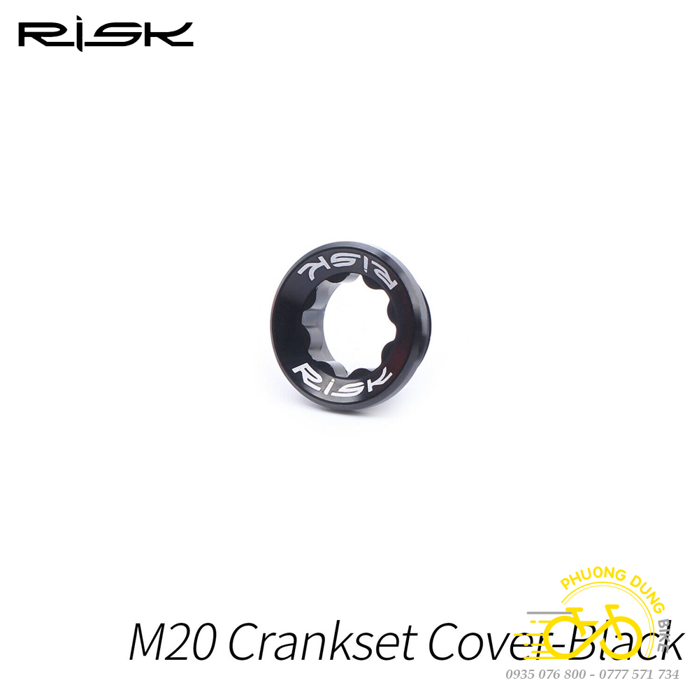 Ốc Vặn Đùi Đĩa Crank Xe Đạp M20 RISK – Trục Rỗng, Nhôm CNC, Nhẹ, Bền, Chính Hãng