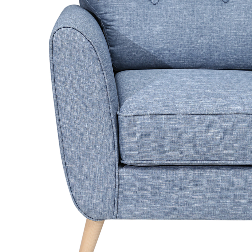 Sofa nỉ đơn Juno Sofa  V9.SF02/V1 90 x 80 x 80 cm (Xanh ghi)