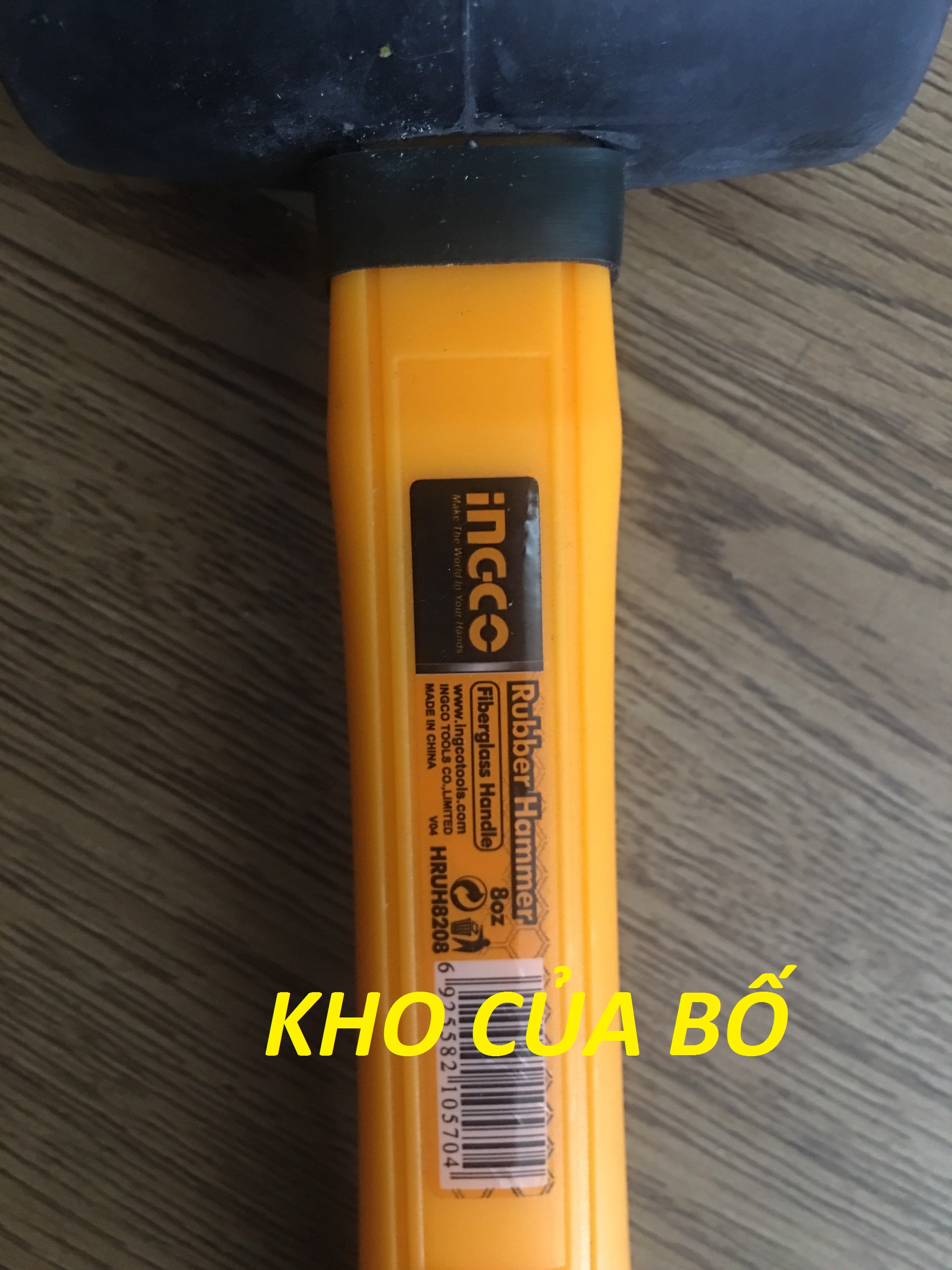 Búa cao su (đen-220g) Ingco HRUH8208