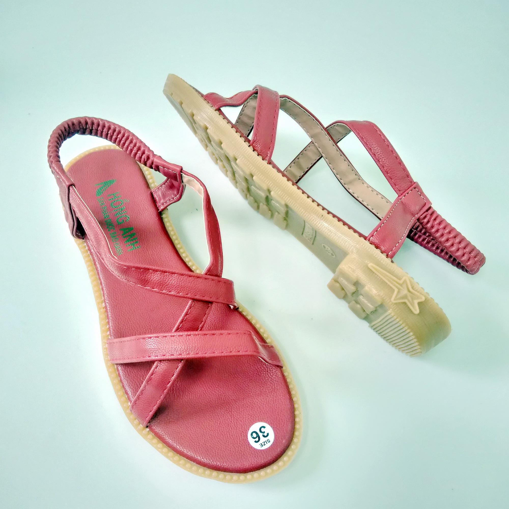 [HCM]Sandal quai chéo da mờ
