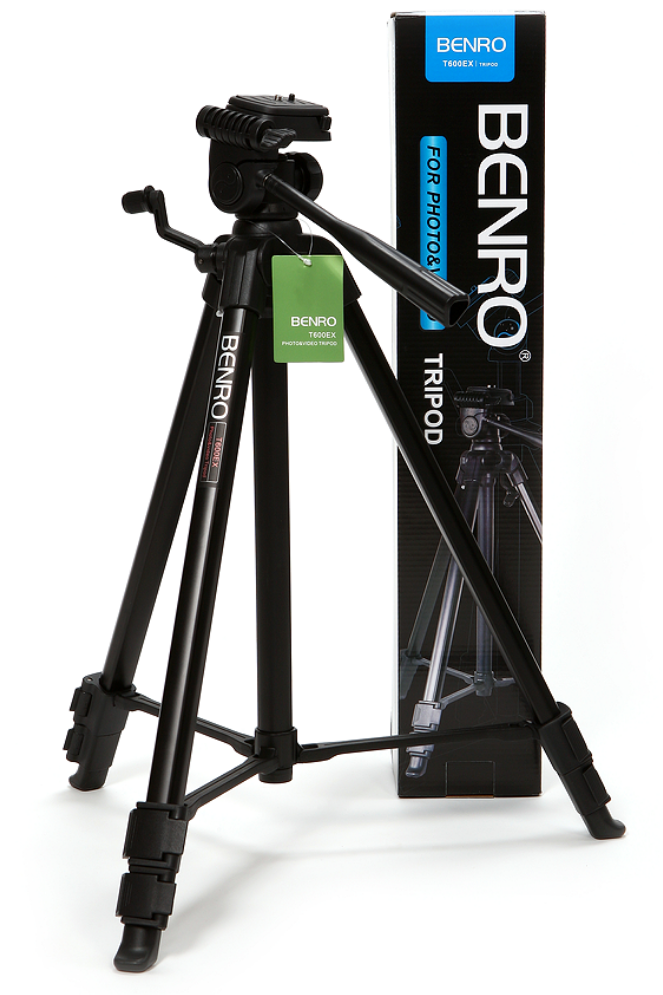 Chân máy ảnh Benro T600EX + Da cừu lau len (Da thật)