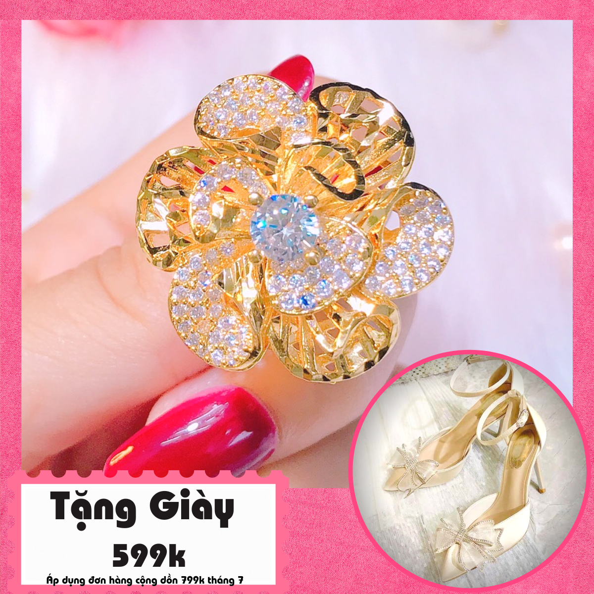 Women's 18K gold plated ring | women's gold plated ring Ximen gold plated ring 24k white gold crystal | Gado n025-Lifetime Warranty