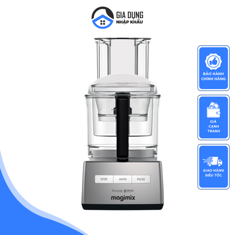Máy xay thịt, máy xay sinh tố, máy xay thực phẩm đa năng magimix 5200xl, công suất 1100w, nhập đức, bảo hành 12 tháng