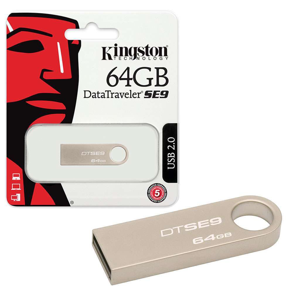 USB 2.0 kingston data traveler se9 64gb - dung lượng thực...