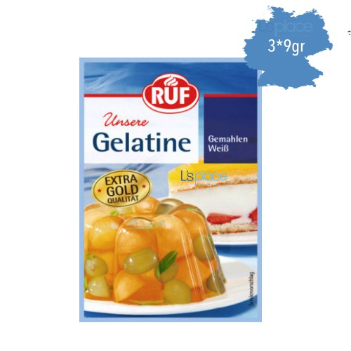 Gelatine Ruf 9g làm thạch, mouse, kẹo dẽo