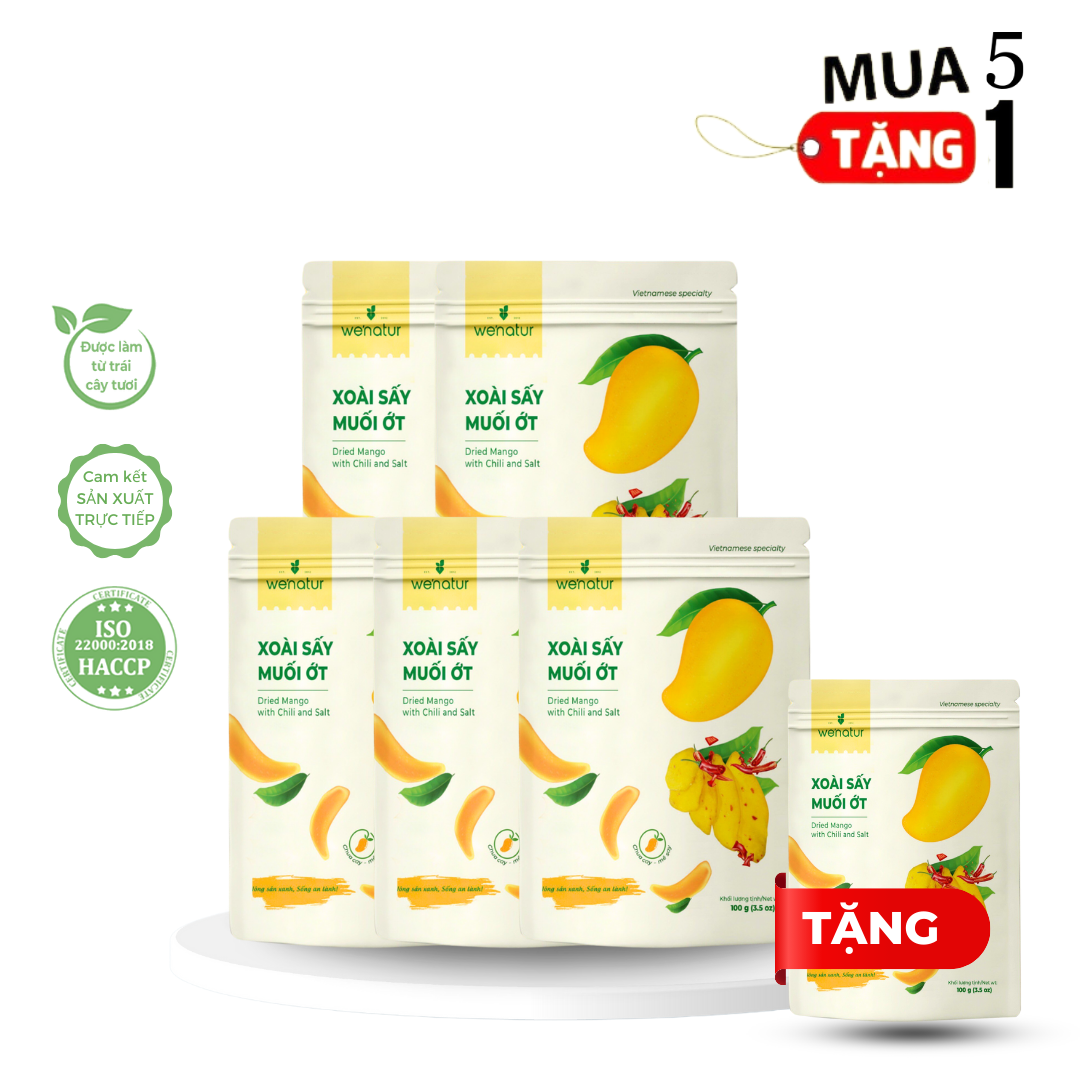[Combo 5 Get 1] 100g salt chili dried mango