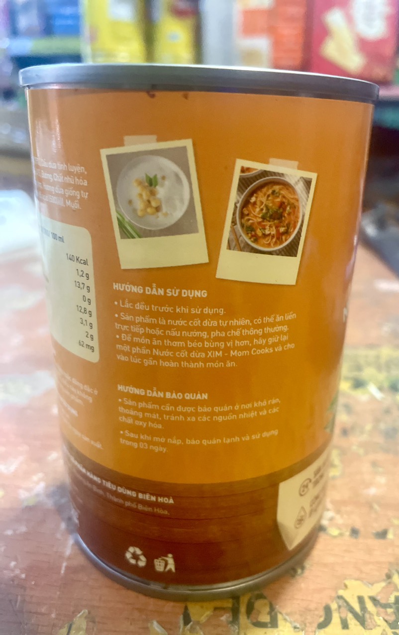 Nước cốt dừa chef's choice MOM COOKS lon 400ml
