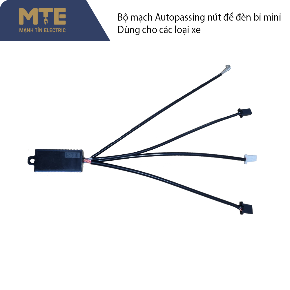 Bộ mạch Auto Passing nút đề đèn dùng cho đèn bi mini ( Dây cầu chì 2m)