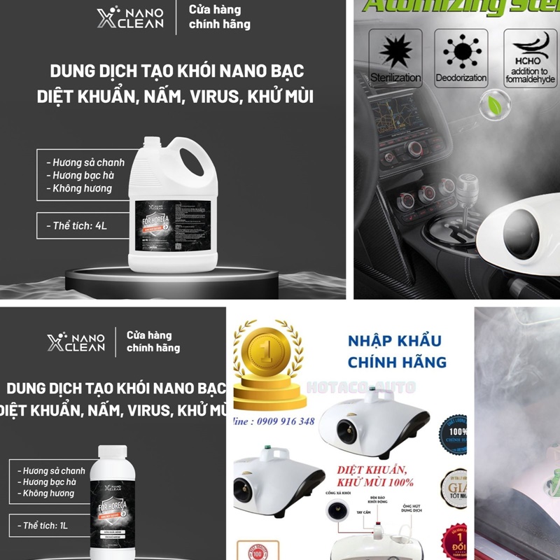 {CHÍNH HÃNG NANO BẠC KHỬ KHUẨN} Máy khử khuẩn NANO BẠC, máy diệt khuẩn, máy khử mùi, lọc không khí ô tô, văn phòng, nhà cửa