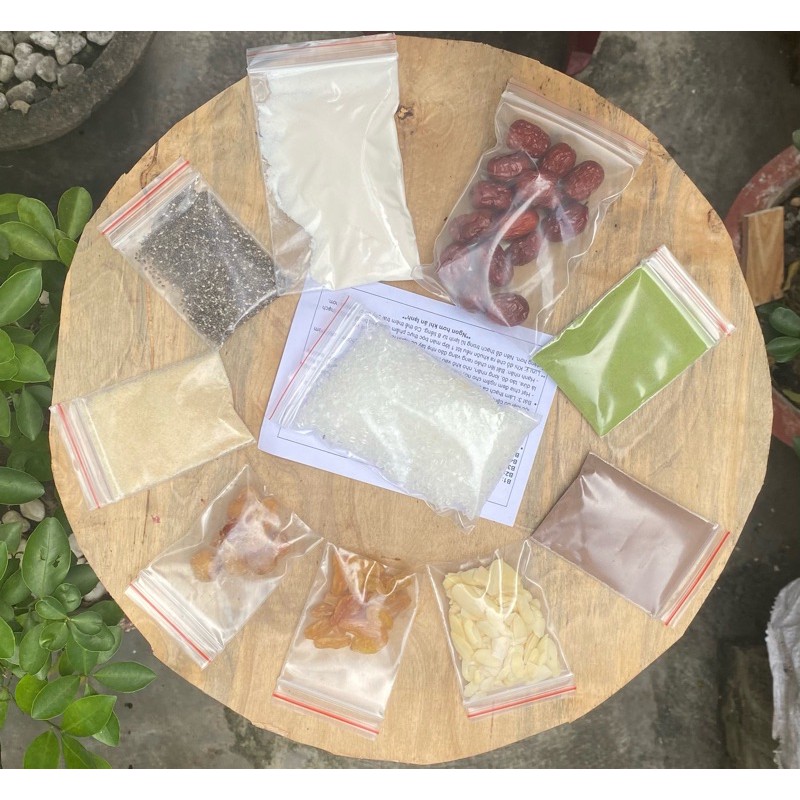 NGUYÊN LIỆU NẤU CHÈ KHÚC BẠCH