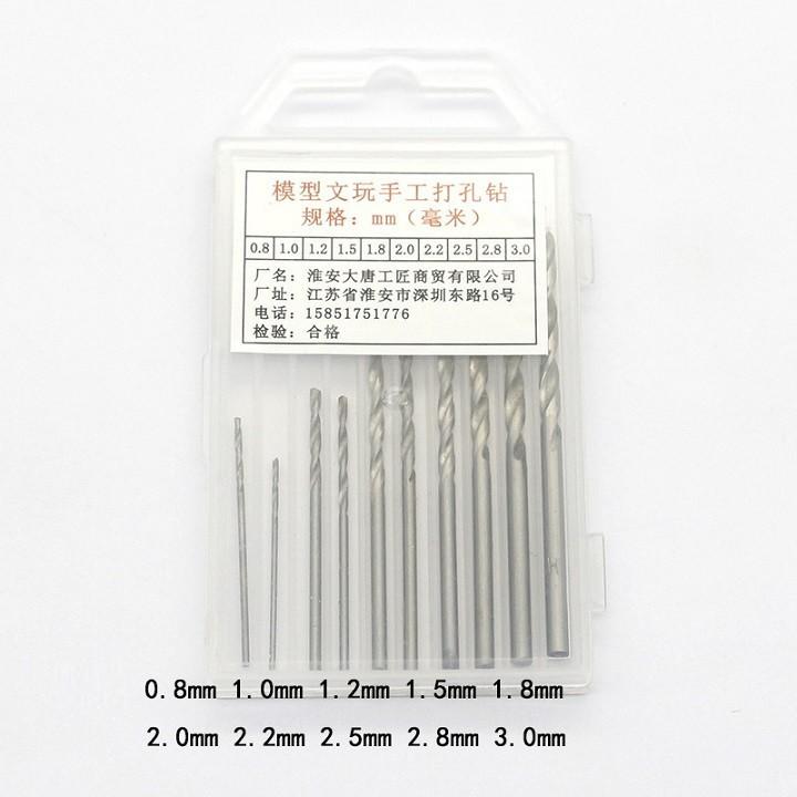 MŨI KHOAN SẮT MINI BỘ 10 CÂY - 581
