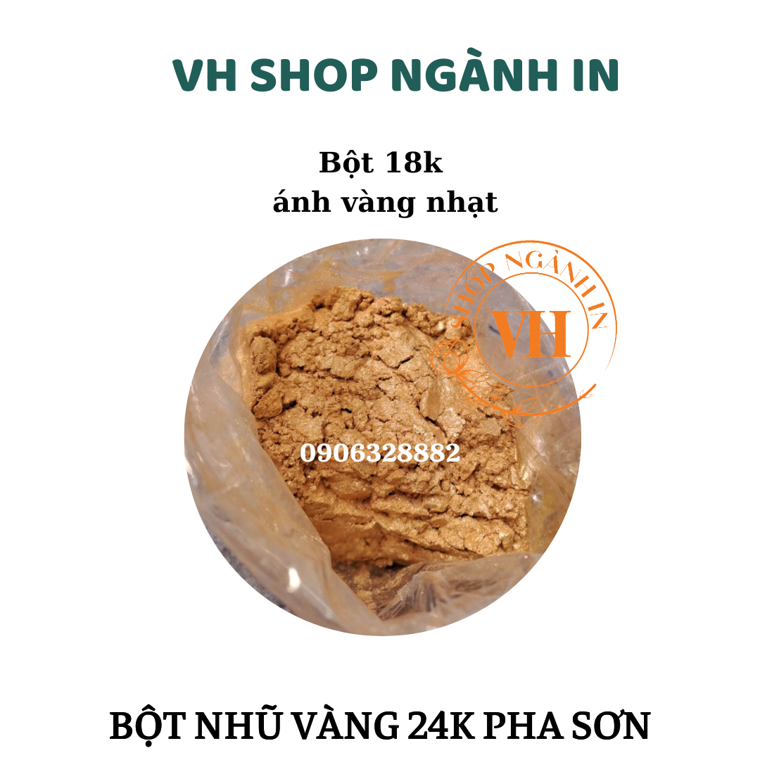 100 gram Bột nhũ vàng 24k pha sơn
