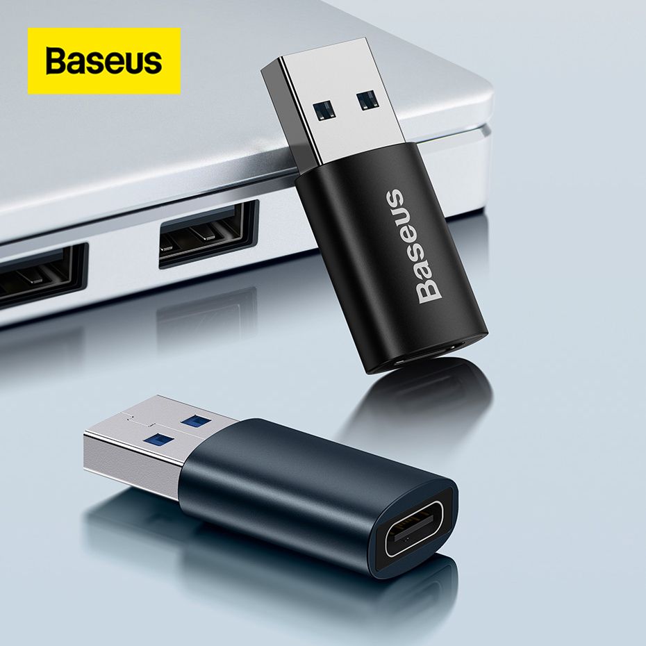 [USB => TYPE C] - Đầu chuyển đổi Baseus từ đầu USB - Type C