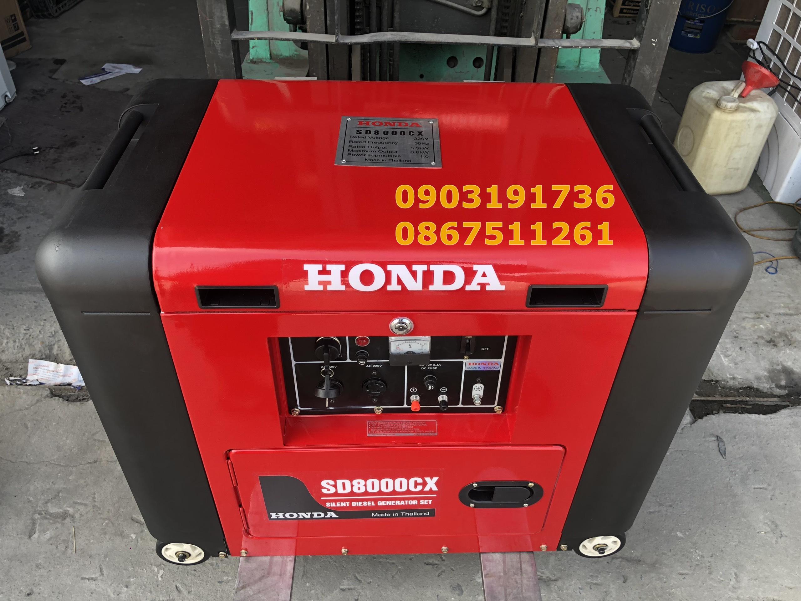Máy phát điện Honda SD 8000CX đề nổ, siêu chống ồn