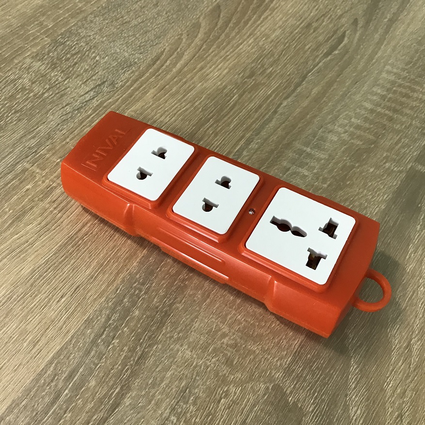Power socket 3 ways extension 6000w Nival
