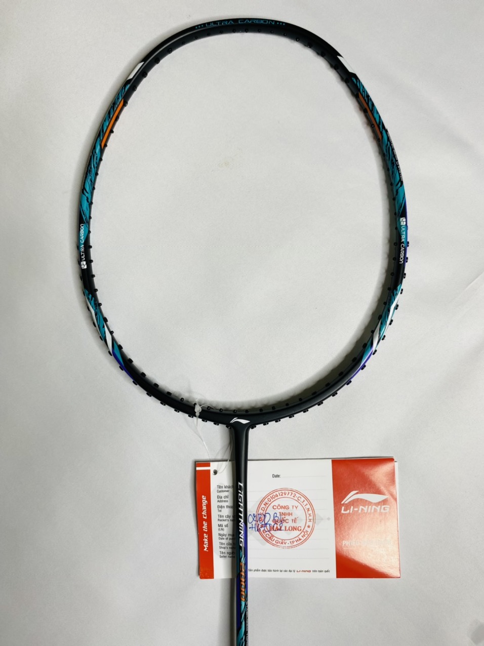 [ HÀNG CÓ TEM ] Vợt Cầu Lông Lining 2000 Bule ( Tặng Cước Chính Hãng + Công Căng Vợt + Bao Đựng Vợt )