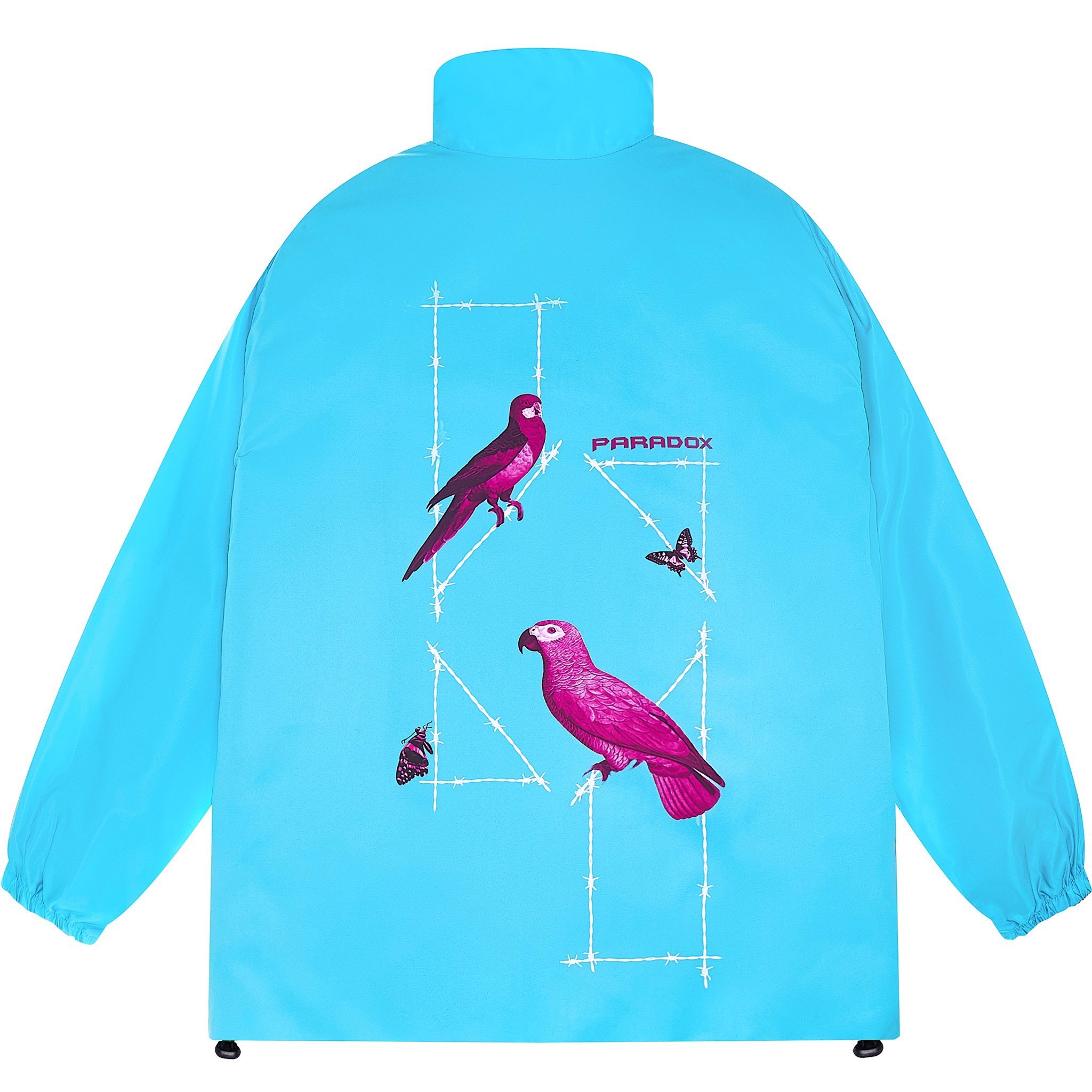PARADOX Áo khoác dù dây kéo  PARROT LOGO ZIP OVERPRINTED JACKET