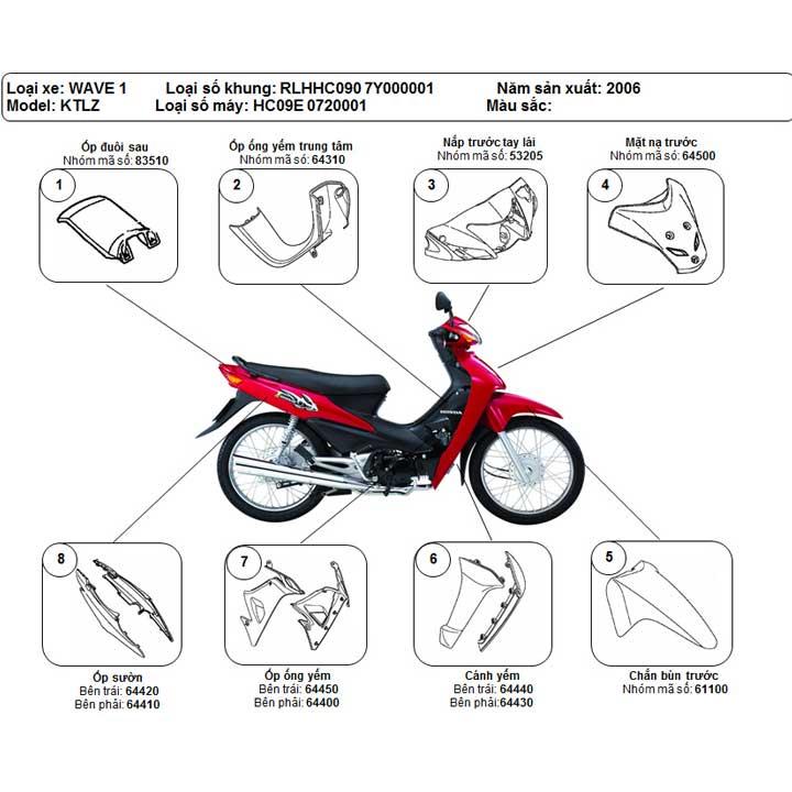 [HCM]Tem lửa xe Wave Anpha LOẠI ZIN TEM XỊN - màu ĐEN