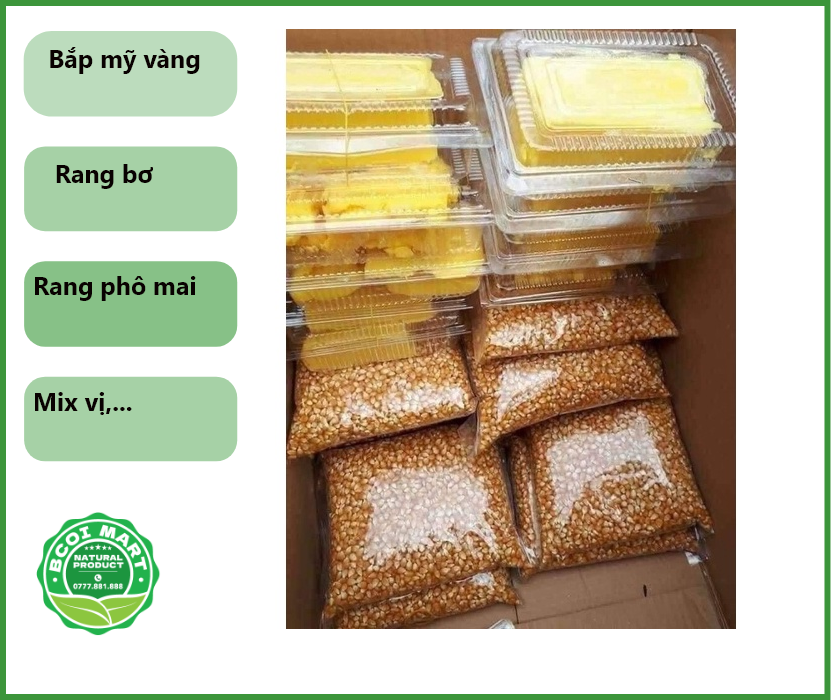 Bắp rang bơ - Bắp mỹ - hạt bắp nổ