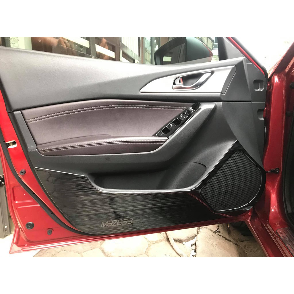 Ốp chống xước cánh cửa Mazda 3 2017 - 2018, Ốp tapli cửa Mazda 3 2017 - 2018