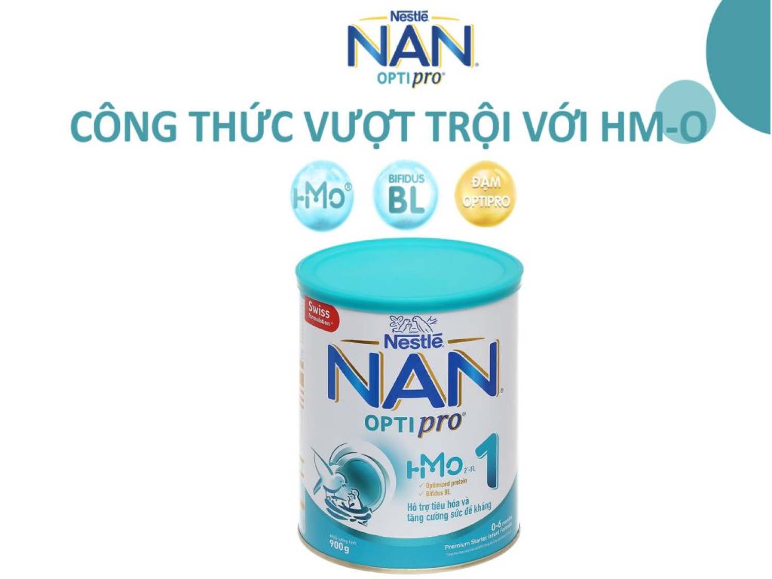 Sữa bột NAN Optipro 1 lon 900g - DATE 12 2023