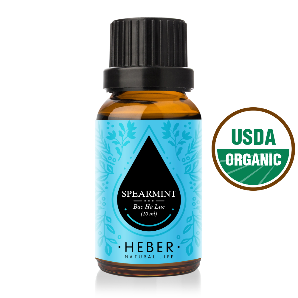 Heber Natural Life Spearmint Essential Oil Organic USDA 100% Pure Natural