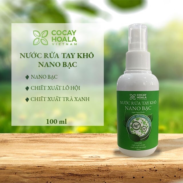 Dung dich sát khuẩn tay NANO bạc cocayhoala