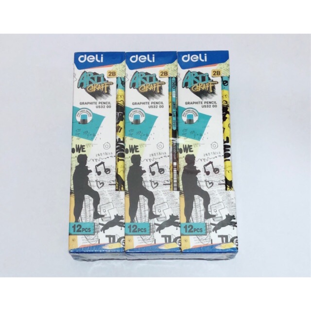 Bút Chì Gỗ 2B Deli Explora ( 1 Hộp 12 Cây)