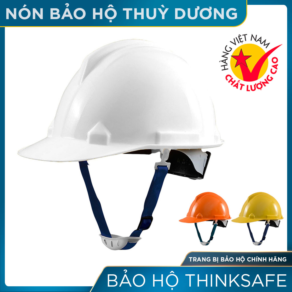 Nón bảo hộ lao động Thùy Dương N20 - Mũ bảo hộ chống va đập trọng lượng nhẹ - Bảo hộ Thinksafe