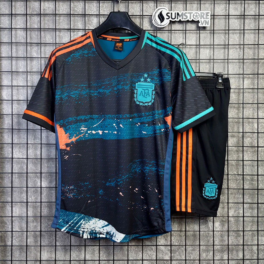 [HCM]Áo Đấu Bóng Đá Tuyển Argentina Xanh Mè - Bộ Đồ Đá Banh Nam Nữ Mới Đẹp