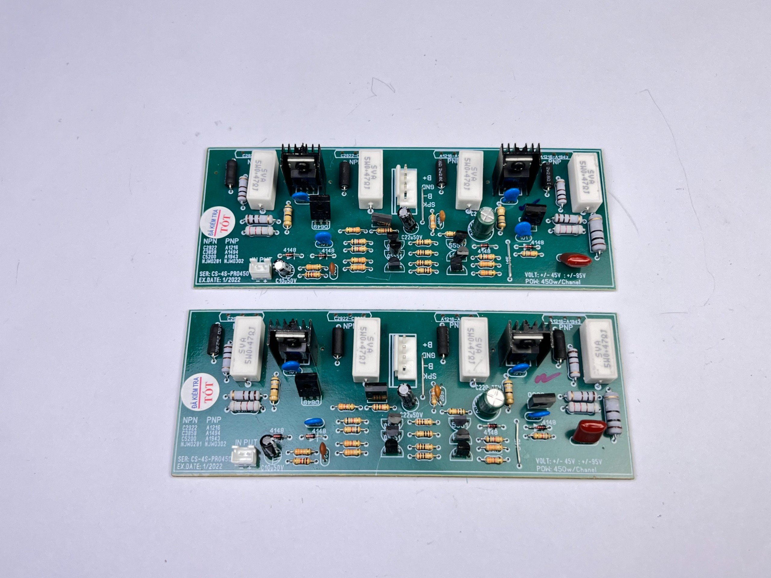 MẠCH CÔNG SUẤT 8 SÒ SANKEN (2 KÊNH) - 1 CẶP