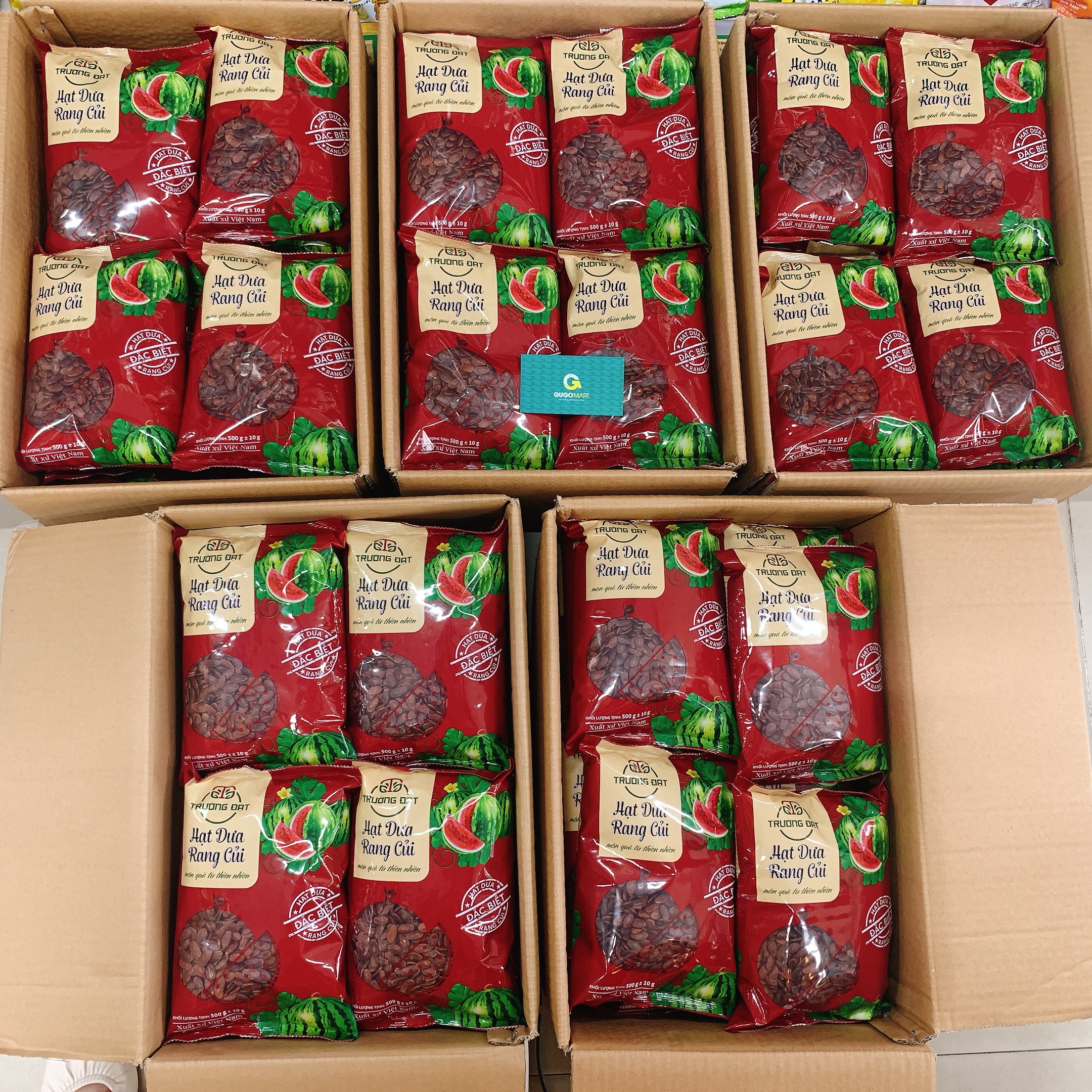 [LOẠI 1] Hạt dưa rang củi Trường Đạt 500g, KHÔNG HÓA CHẤT Gugo Mart