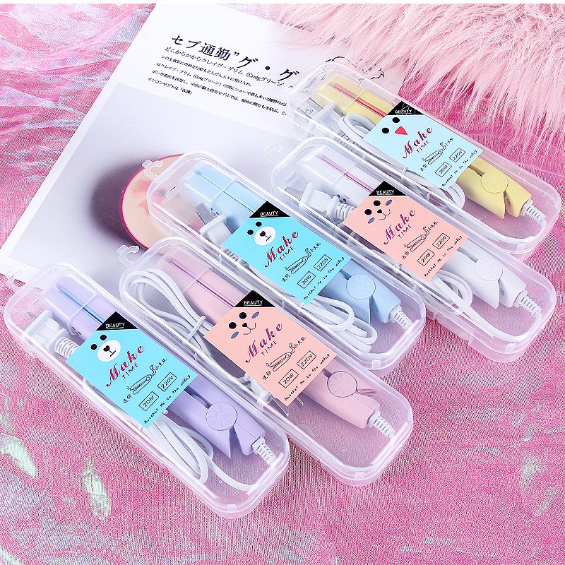 Máy dập xù tóc mini kèm hộp đựng máy uốn tóc máy là tóc