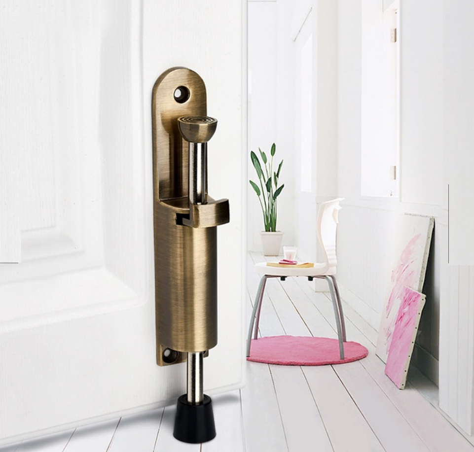 Chặn Cửa Hai Chiều - Chốt Đạp Thẳng Inox 304 Tránh Va Đập Do Gió Lùa