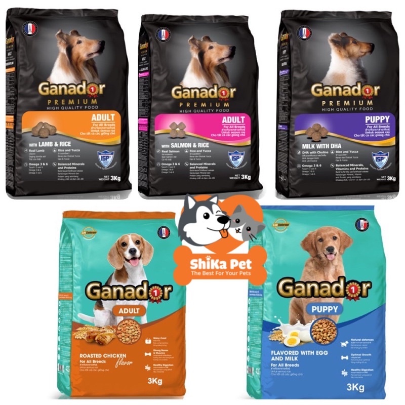Thức Ăn Chó Ganador Các Loại 3Kg