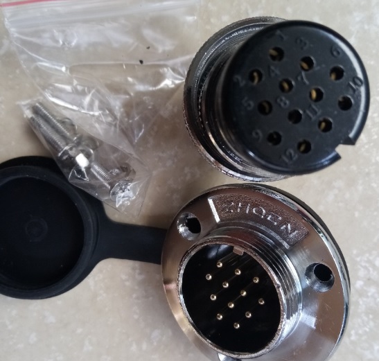 Bộ giắc cắm đực và cái M25 12 chân
