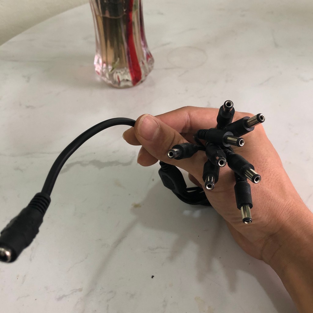 Đầu Dây DC Chia Nguồn 1 Ra 8 Cho Camera Giám Sát