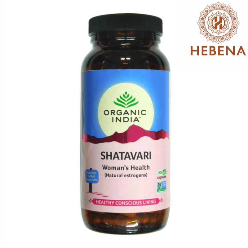 Viên uống tăng sức khỏe sinh sản Organic India Shatavari 250 viên- hebenastore cao cấp