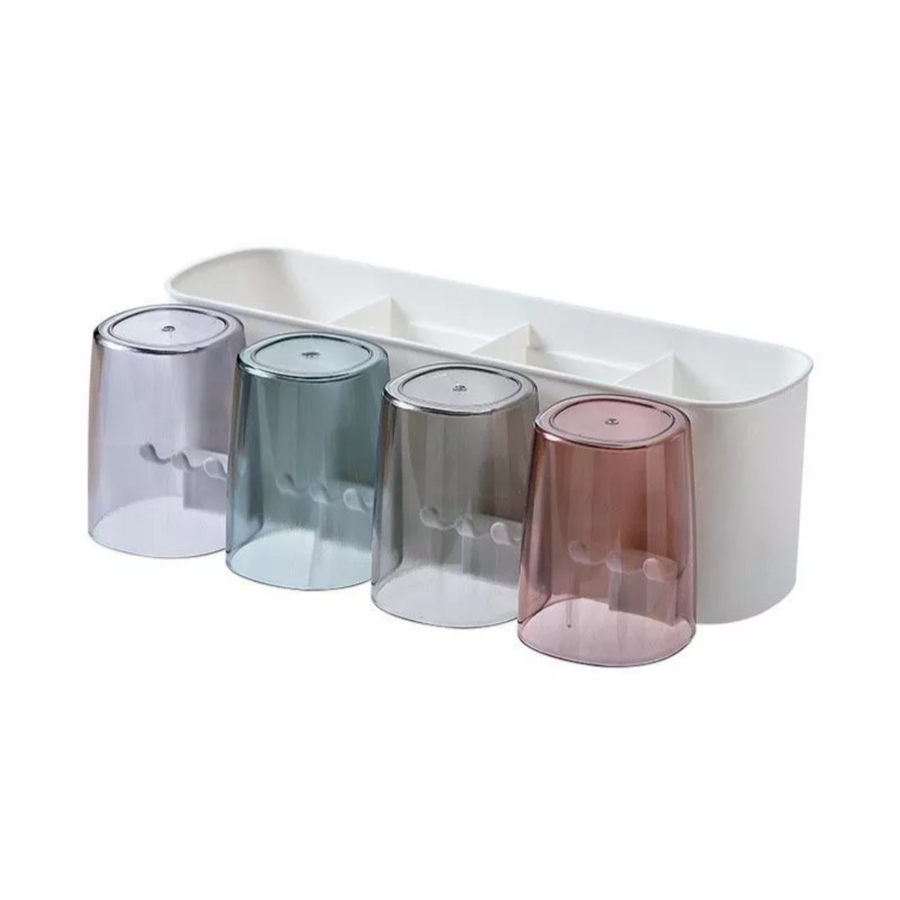 Kệ để bàn chải kem đánh răng 3 cốc 4 cốc