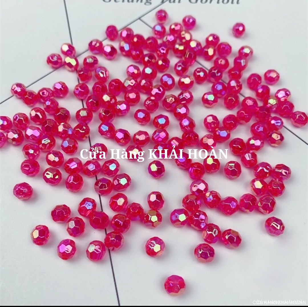 hạt Góc cừ 6--8mm trang trí nhiều màu