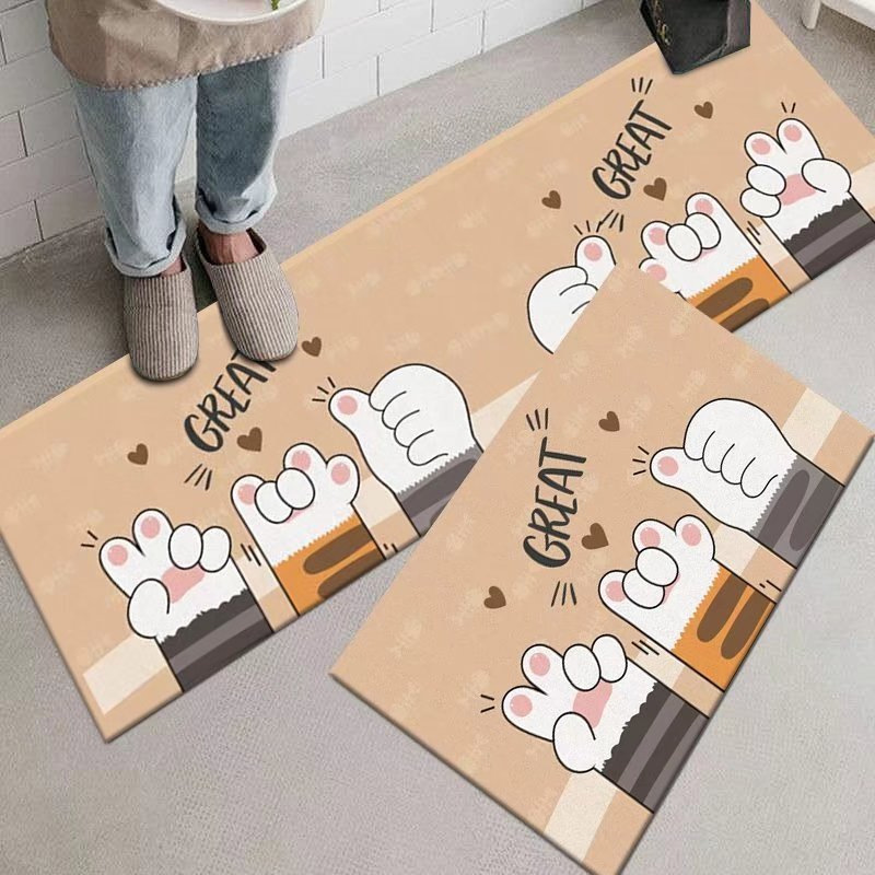 [ LOẠI 1, DÀY ] Thảm Nhà Bếp / Thảm Chùi Chân ( Bộ 2 Thảm ) CAO CẤP Chống Trượt giá rẻ SBK1451