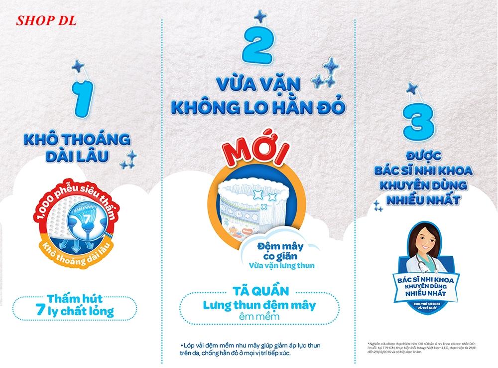 Tã quần Huggies size XL - 62 miếng (Cho bé 12 - 17kg)