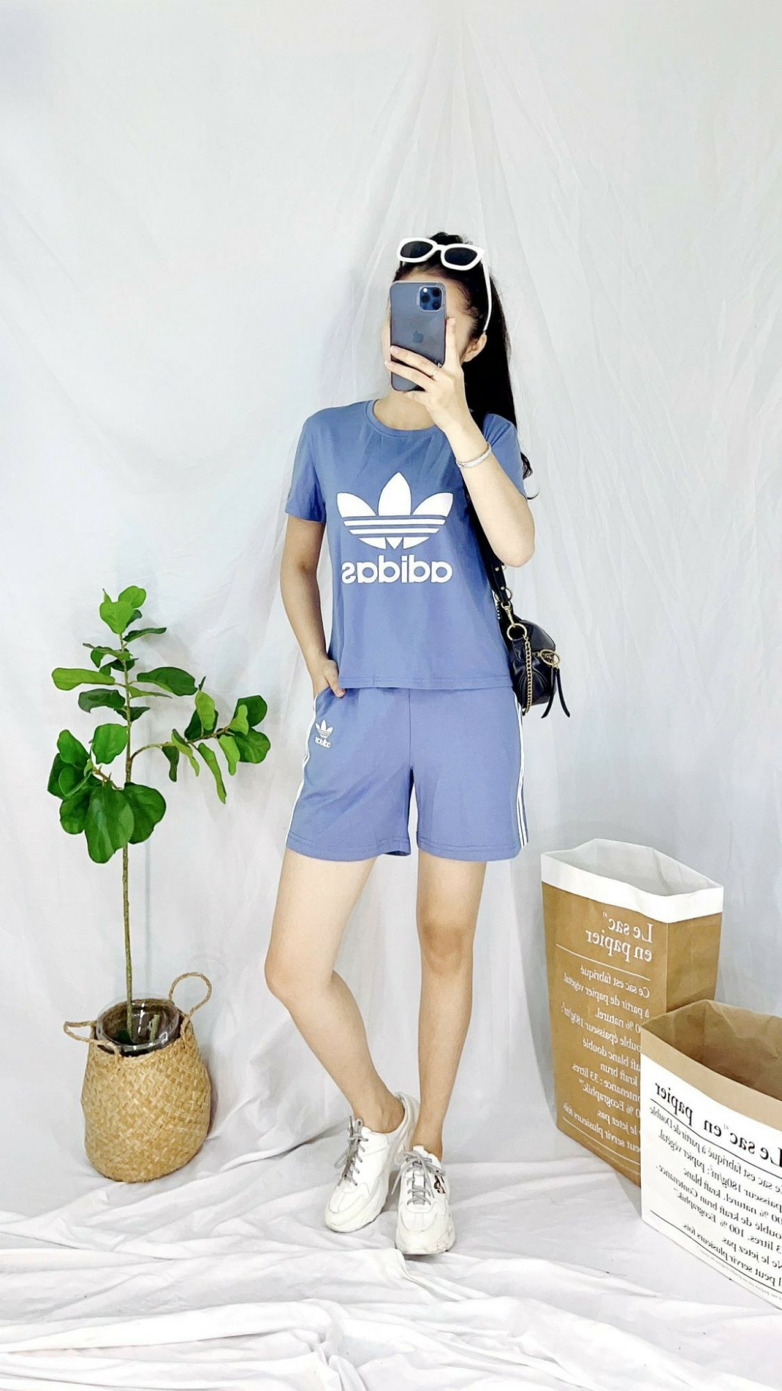Bộ thể thao cotton adi.das / set đồ nữ / bộ đồ nữ