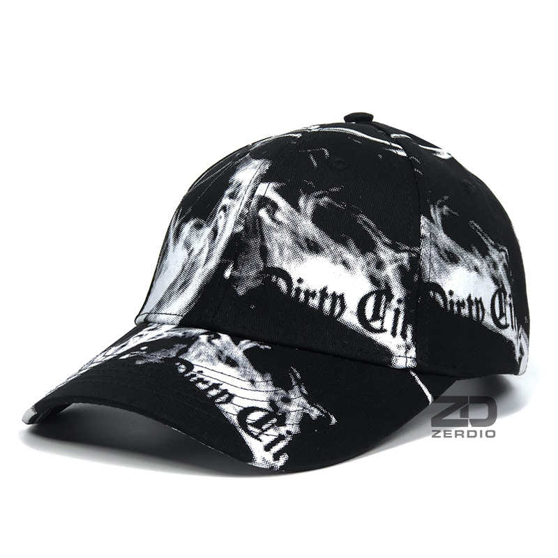 Mũ lưỡi trai, Nón kết nam nữ cao cấp họa tiết đen trắng cá tính