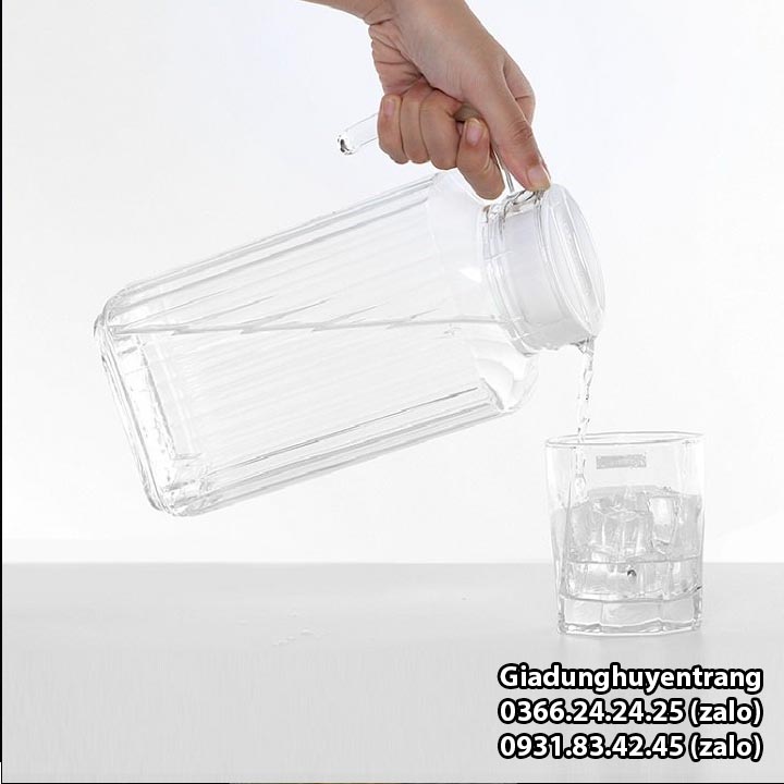 [HCM]bình đựng nước thủy tinh - bình đựng nước thủy tinh